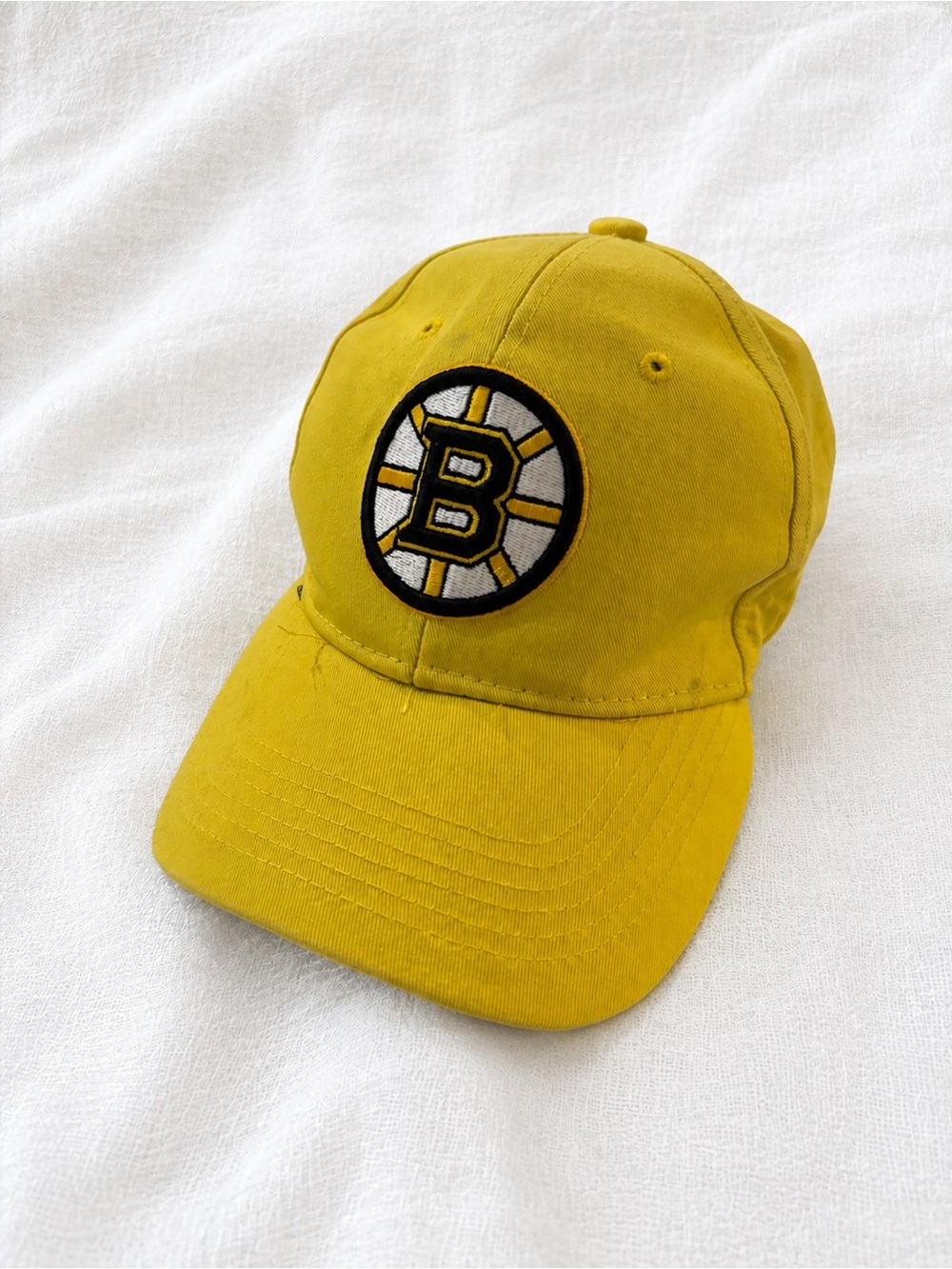 NHL Yellow Boston Bruins Logo Baseball Cap